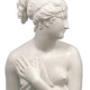 scultura in marmo bianco di carrara scolpito a mano raffigurante la venere italica del canova realizzata e in vendita presso la galleria bazzanti di firenze