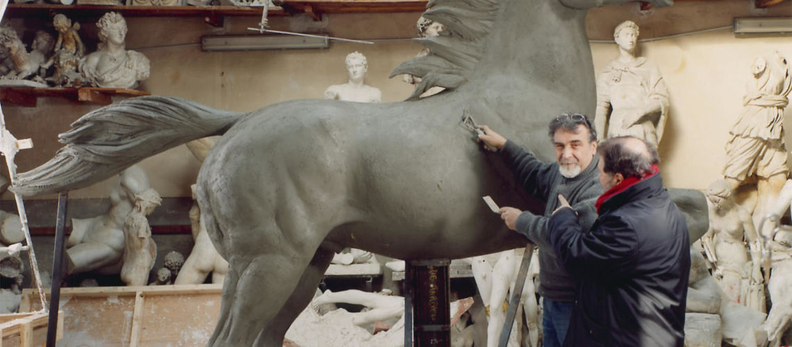 galleria bazzanti e fonderia artistica marinelli realizzazione e vendita statue sculture monumenti in bronzo marmo e pietra ingrandimento scultura