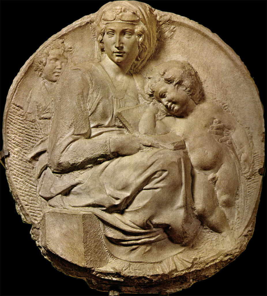 galleria pietro bazzanti firenze fonderia artistica ferdinando marinelli opere di michelangelo buonarroti tondo  sculture in vendita