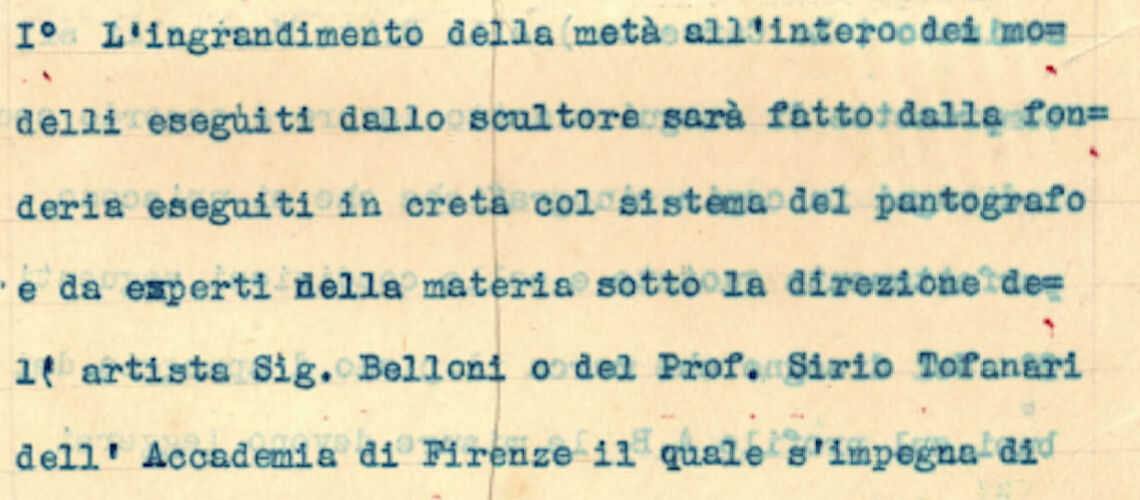 galleria pietro bazzanti firenze fonderia artistica ferdinando marinelli monumento di jose belloni carreta documenti ingrandimento per montevideo uruguay sculture in vendita