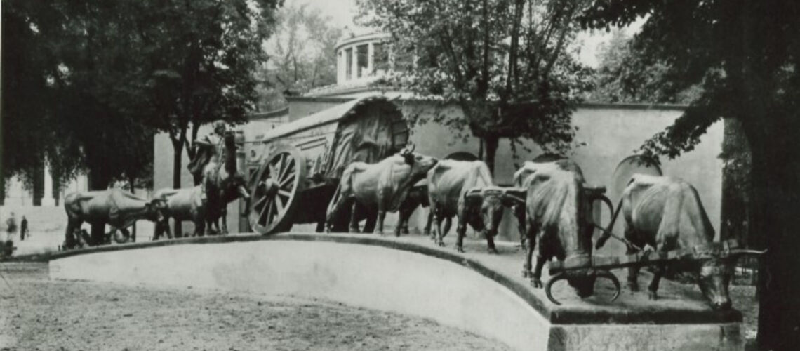 galleria pietro bazzanti firenze fonderia artistica ferdinando marinelli monumento di jose belloni carreta per montevideo uruguay sculture in vendita