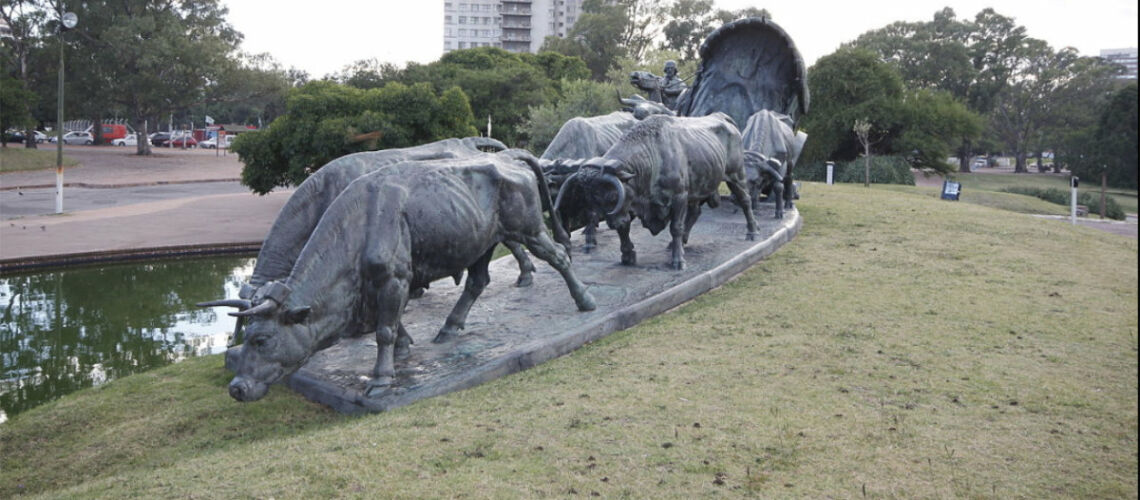 galleria pietro bazzanti firenze fonderia artistica ferdinando marinelli monumento di jose belloni carreta per montevideo uruguay sculture in vendita