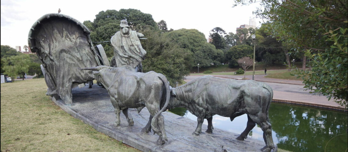 galleria pietro bazzanti firenze fonderia artistica ferdinando marinelli monumento di jose belloni carreta per montevideo uruguay sculture in vendita