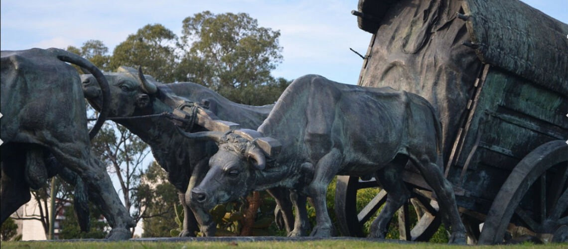 galleria pietro bazzanti firenze fonderia artistica ferdinando marinelli monumento di jose belloni carreta per montevideo uruguay sculture in vendita