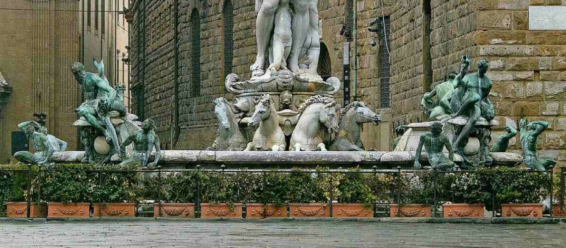 fonderia artistica ferdinando marinelli galleria bazzanti firenze produzione e vendita sculture a firenze naiadi ammannati giambologna piazza della signoria fontana del biancone