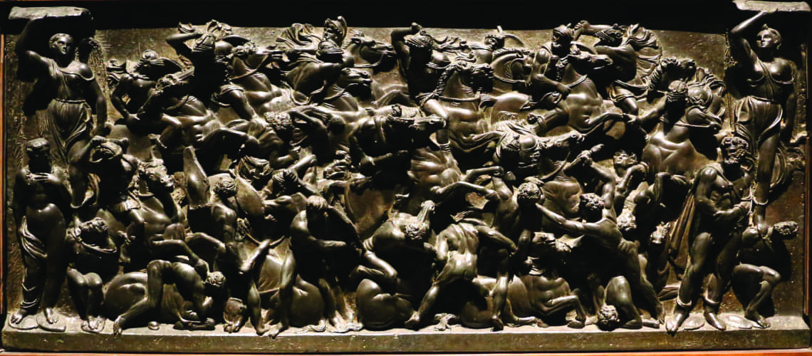 fonderia artistica ferdinando marinelli galleria bazzanti firenze sculture in vendita a firenze michelangelo battaglia dei centauri Bertoldo di Giovanni, Battaglia tra romani e barbari