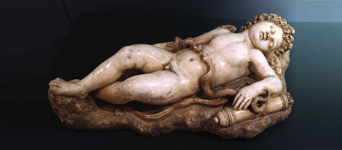 fonderia artistica ferdinando marinelli galleria pietro bazzanti firenze realizzazione evendita sculture in marmo bronzo cupido dormiente