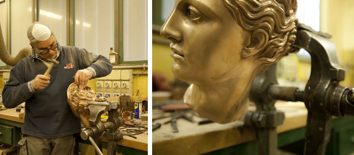 galleria pietro bazzanti fonderia artistica ferdinando marinelli firenze vendita sculture in marmo e bronzo cesello