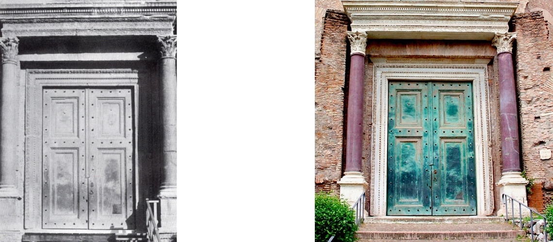 galleria pietro bazzanti fonderia artistica ferdinando marinelli firenze vendita sculture in marmo e bronzo porte bronzee porta tempio romolo