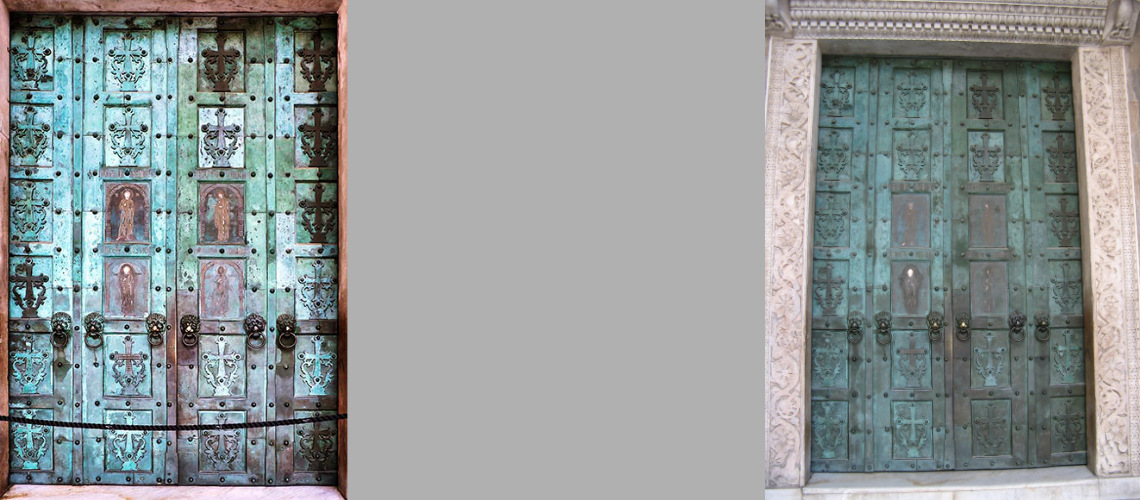 galleria pietro bazzanti fonderia artistica ferdinando marinelli firenze vendita sculture in marmo e bronzo porte bronzee porta del duomo di amalfi