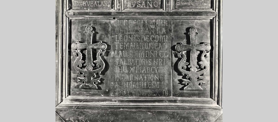 galleria pietro bazzanti fonderia artistica ferdinando marinelli firenze vendita sculture in marmo e bronzo porte bronzee porta bronzea dell'abbazia di montecassino. La porta dell'abbazia