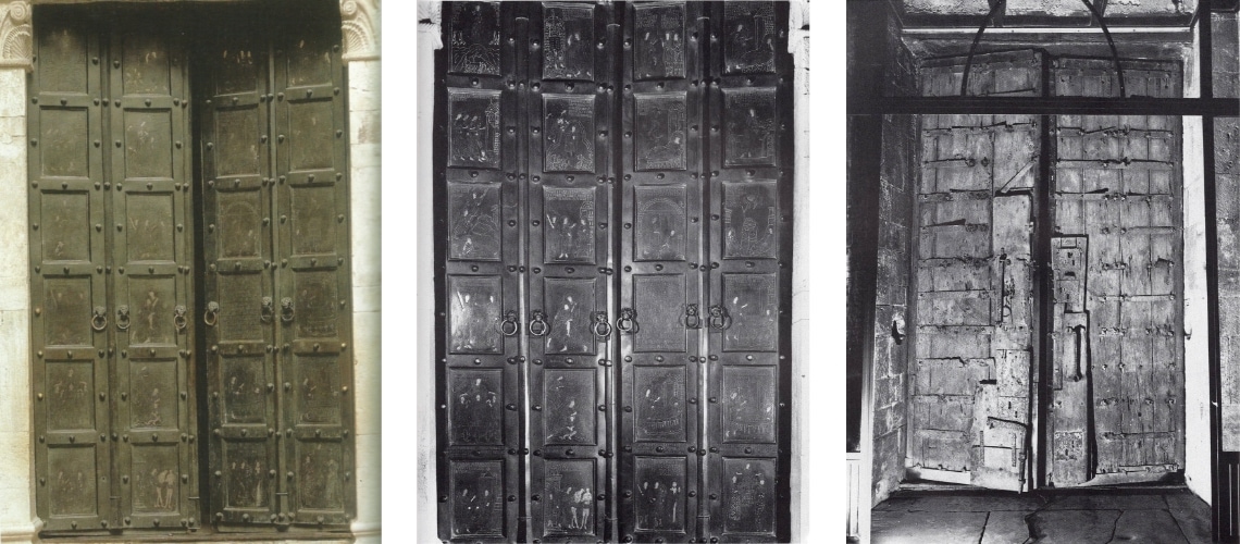 galleria pietro bazzanti fonderia artistica ferdinando marinelli firenze vendita sculture in marmo e bronzo porte bronzee porta bronzea della chiesa di Monte Sant' Angelo