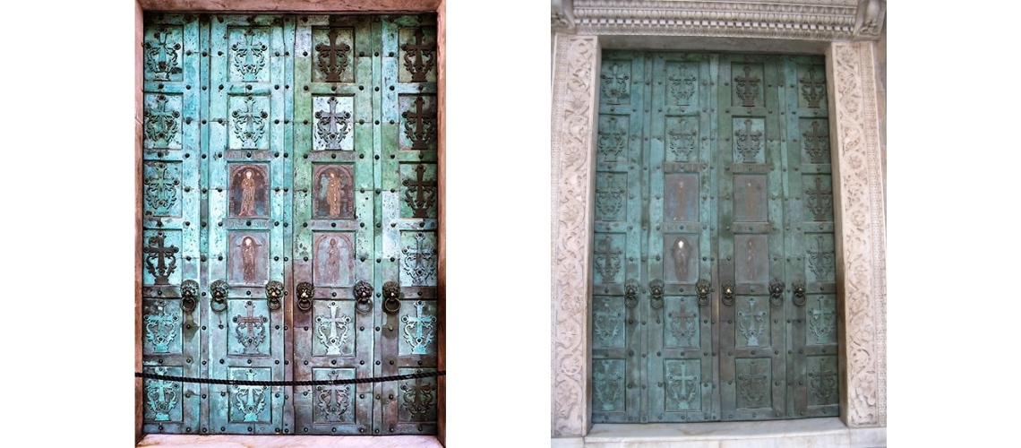 galleria pietro bazzanti fonderia artistica ferdinando marinelli firenze vendita sculture in marmo e bronzo porte bronzee porta del duomo di amalfi
