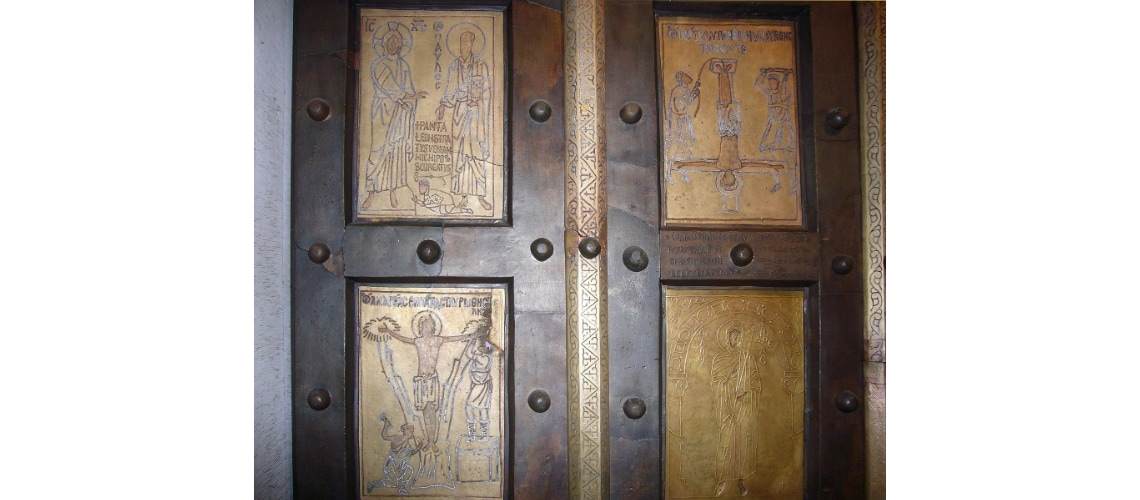 galleria pietro bazzanti fonderia artistica ferdinando marinelli firenze vendita sculture in marmo e bronzo porte bronzee porta bronzea della chiesa di San Paolo fuori le mura