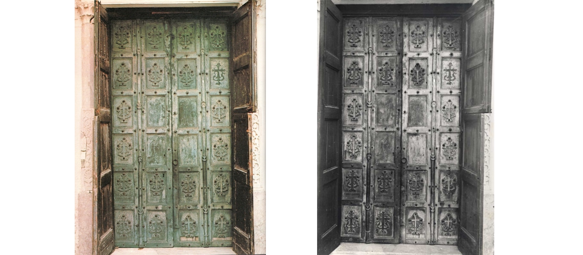 galleria pietro bazzanti fonderia artistica ferdinando marinelli firenze vendita sculture in marmo e bronzo porte bronzee porta bronzea della Chiesa di San Salvatore de’ Birecto di Atrani