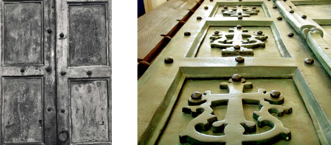 galleria pietro bazzanti fonderia artistica ferdinando marinelli firenze vendita sculture in marmo e bronzo porte bronzee porta bronzea della Chiesa di San Salvatore de’ Birecto di Atrani