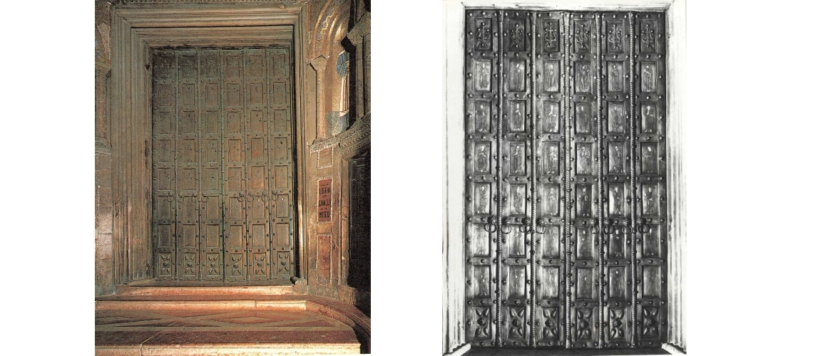 galleria pietro bazzanti fonderia artistica ferdinando marinelli firenze vendita sculture in marmo e bronzo porte bronzee porta bronzea di Venezia San Marco Porta Maggiore