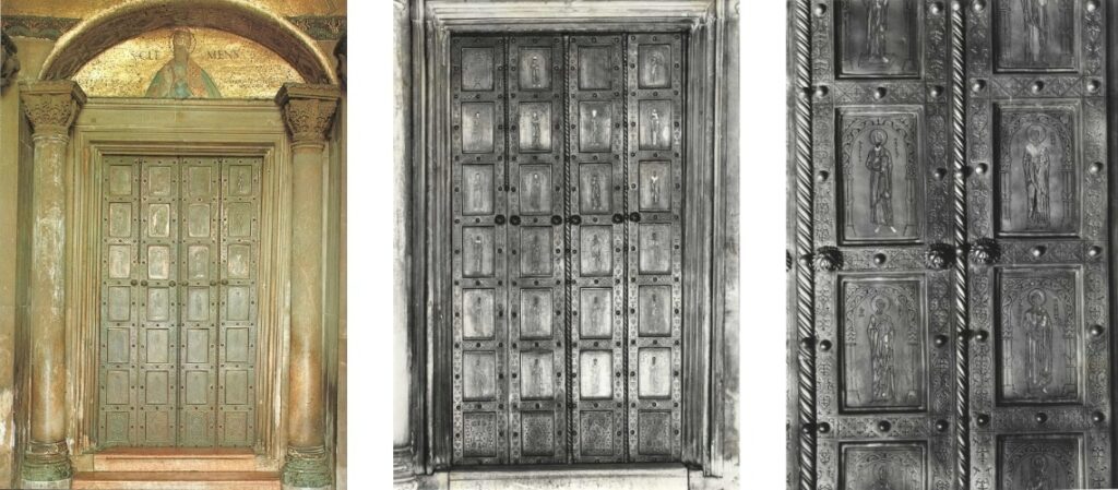 galleria pietro bazzanti fonderia artistica ferdinando marinelli firenze vendita sculture in marmo e bronzo porte bronzee porta bronzea di Venezia San Marco Porta San Clemente