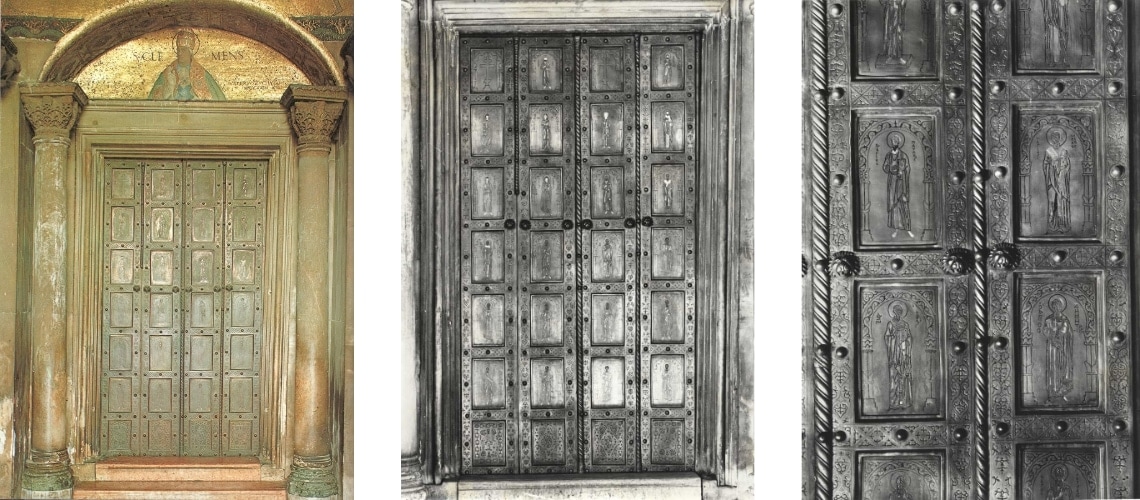 galleria pietro bazzanti fonderia artistica ferdinando marinelli firenze vendita sculture in marmo e bronzo porte bronzee porta bronzea di Venezia San Marco Porta San Clemente