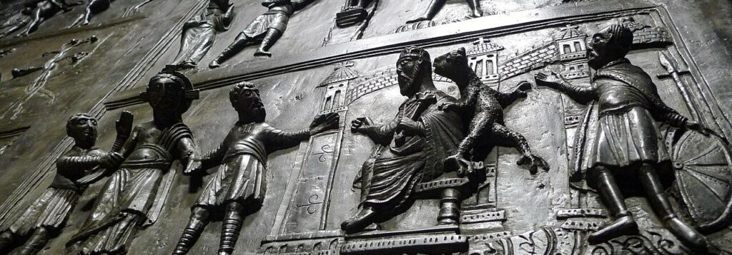 galleria pietro bazzanti fonderia artistica ferdinando marinelli firenze vendita sculture in marmo e bronzo porta bronzo hildeseim