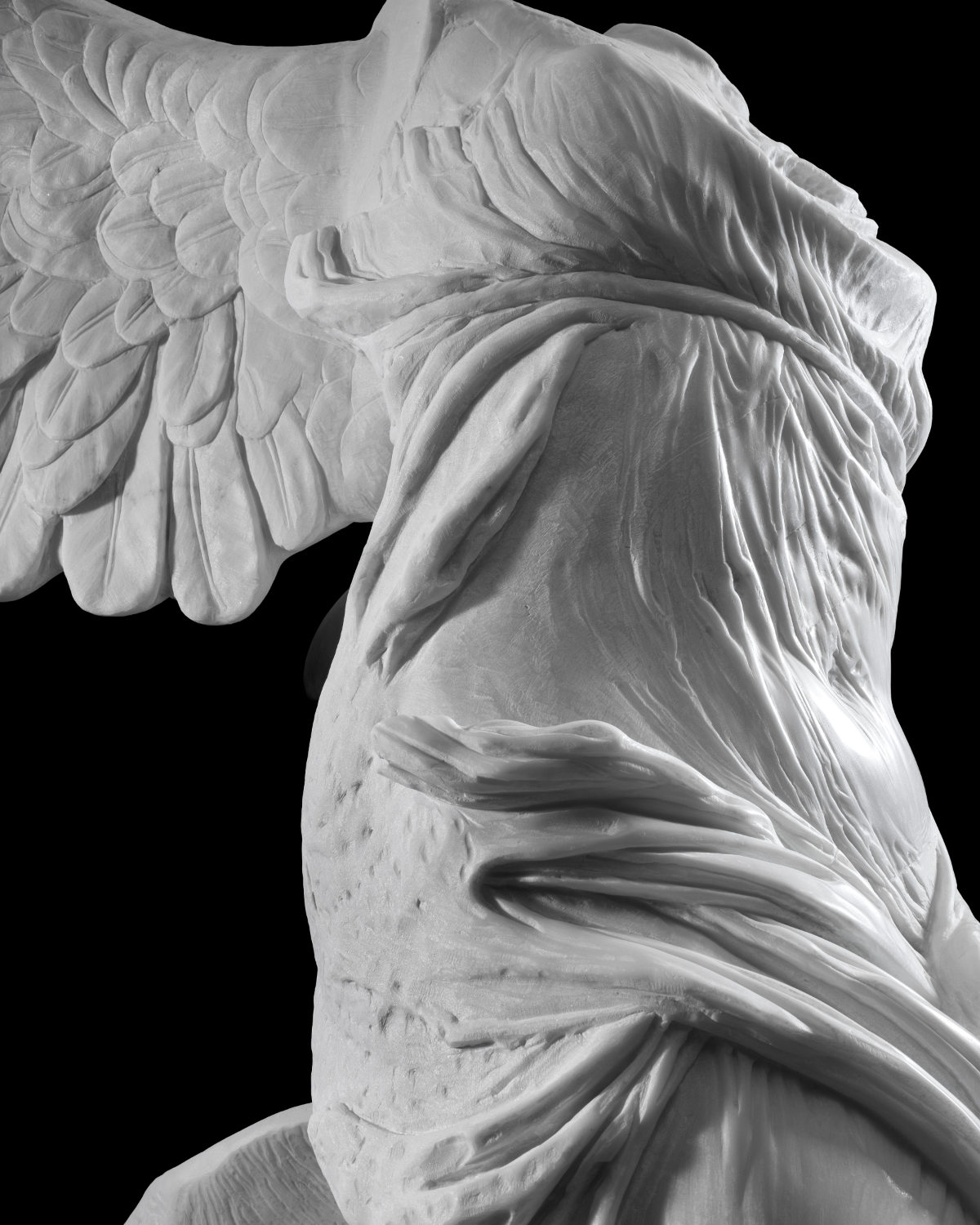 galleria d'arte bazzanti firenze bazzanti art gallery florence fonderia artistica ferdinando marinelli firenze originale postumo della Nike di Samotracia in marmo bianco di carrara scolpito a mano da modello originale