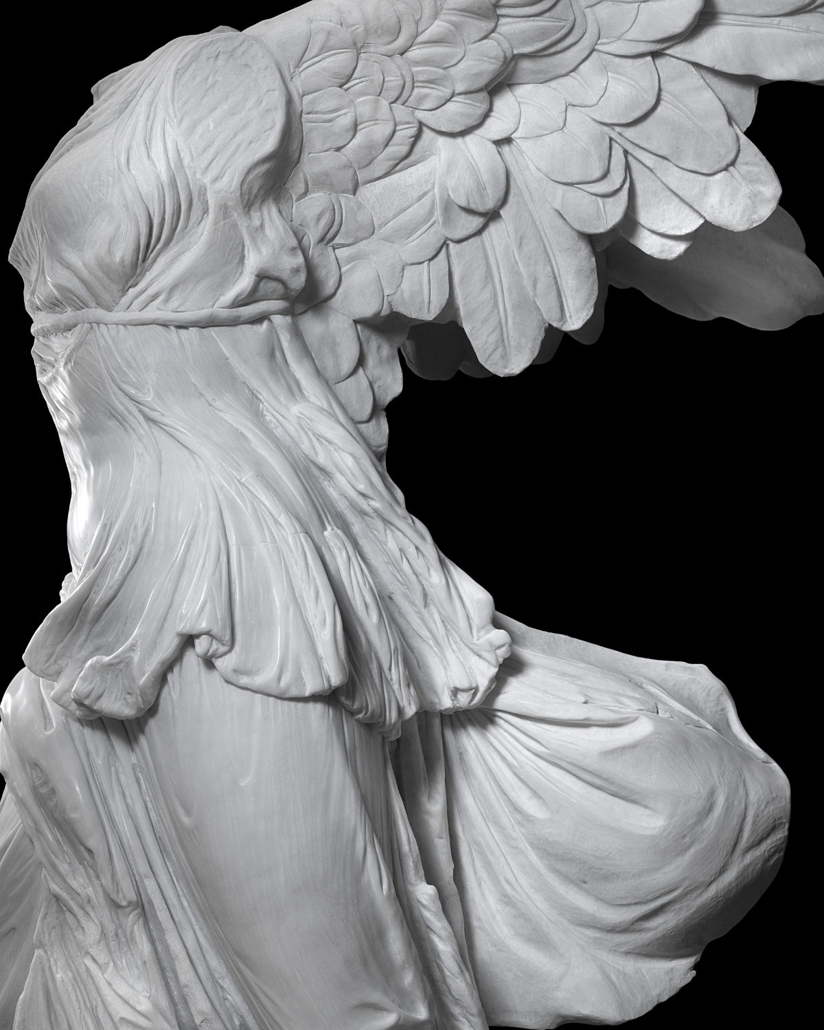 galleria d'arte bazzanti firenze bazzanti art gallery florence fonderia artistica ferdinando marinelli firenze originale postumo della Nike di Samotracia in marmo bianco di carrara scolpito a mano da modello originale