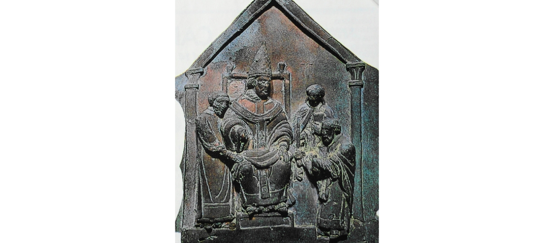 galleria pietro bazzanti fonderia artistica ferdinando marinelli firenze vendita sculture in marmo e bronzo porta bronzo benevento dettaglio