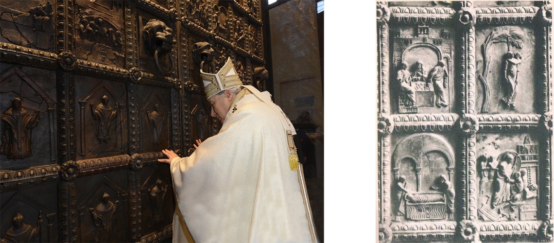 galleria pietro bazzanti fonderia artistica ferdinando marinelli firenze vendita sculture in marmo e bronzo porta bronzo benevento dettagli