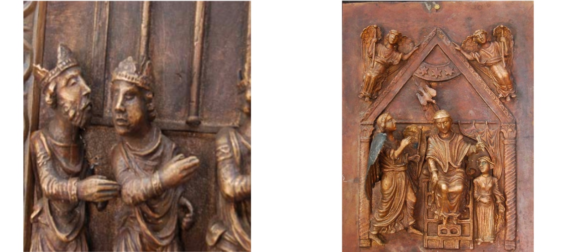 galleria pietro bazzanti fonderia artistica ferdinando marinelli firenze vendita sculture in marmo e bronzo porta bronzo benevento dettagli